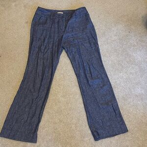 Ann Taylor loft 6p linen modern cut pants